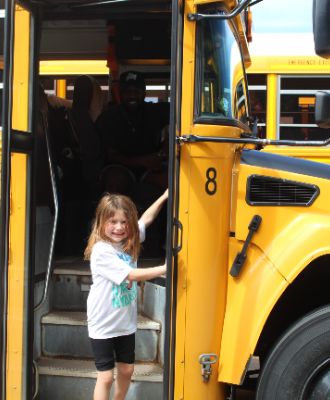  Student on school bus